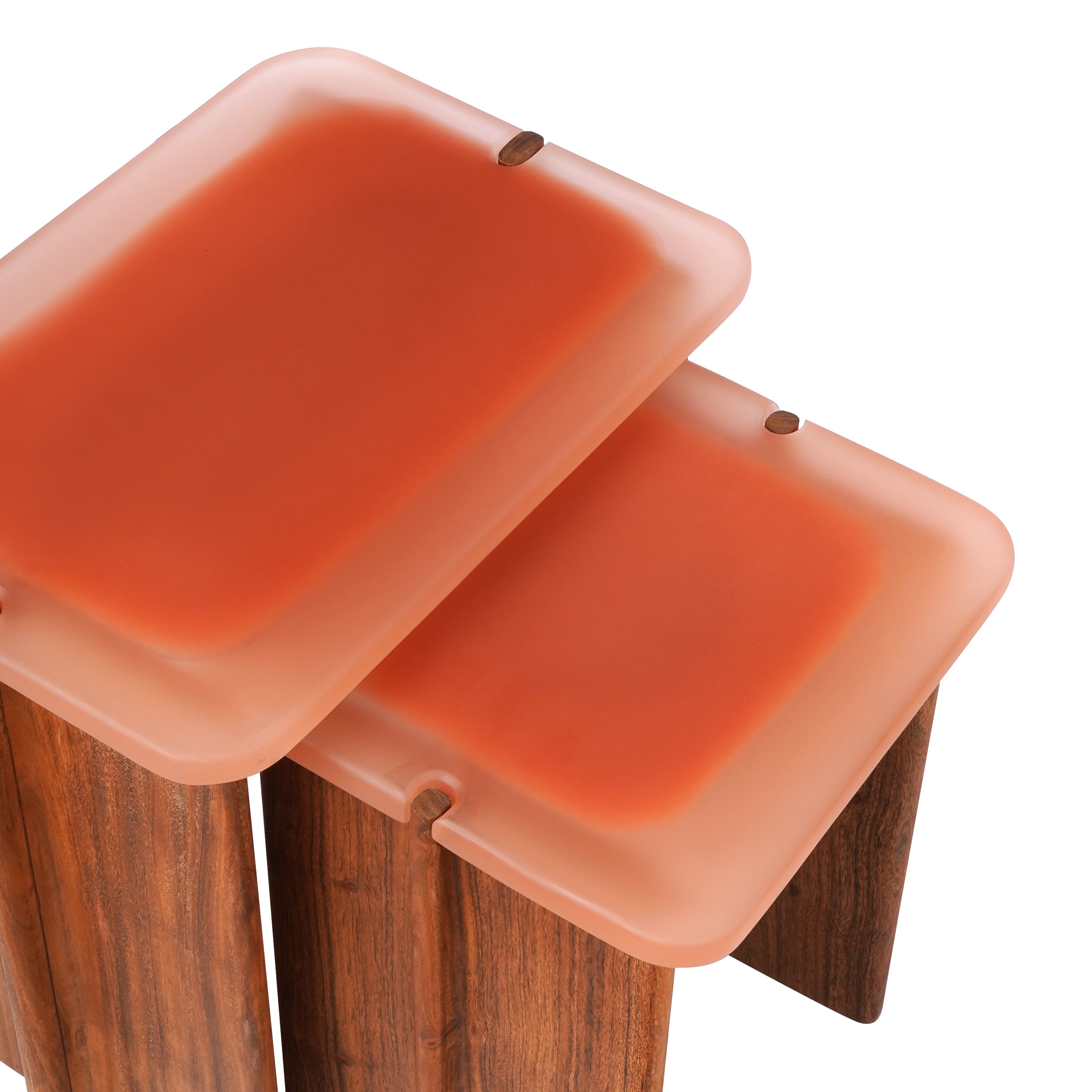Amber Cascade Nesting Tables – Set of 2