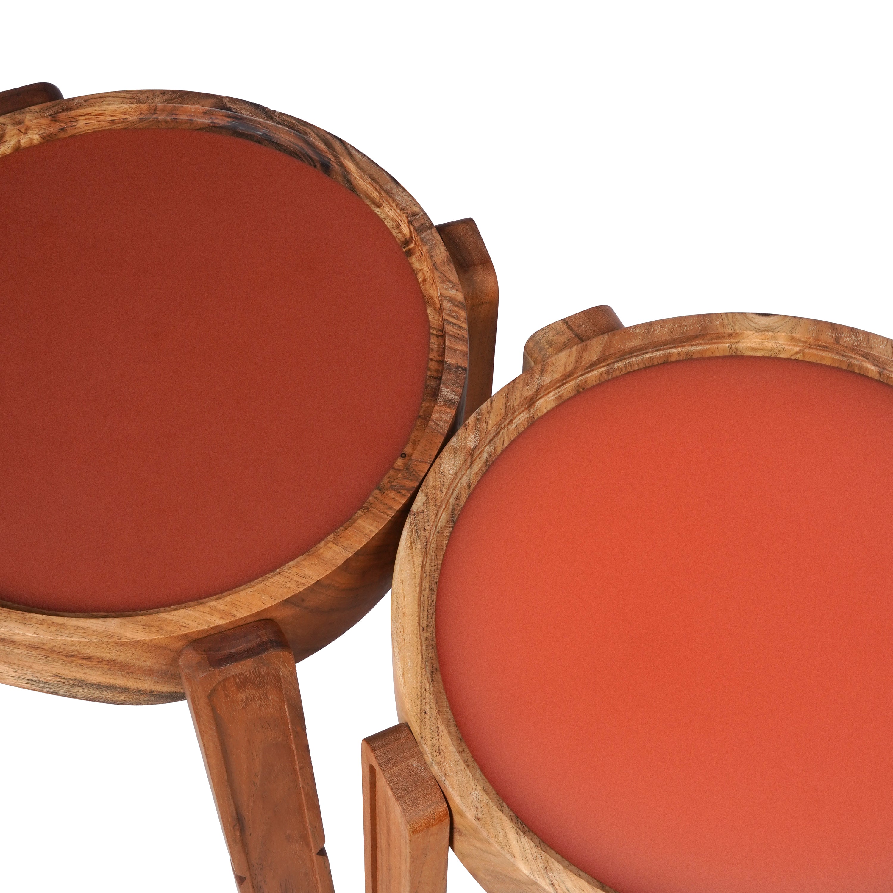 Terracotta Sunset Stacking Tables – Set of 2